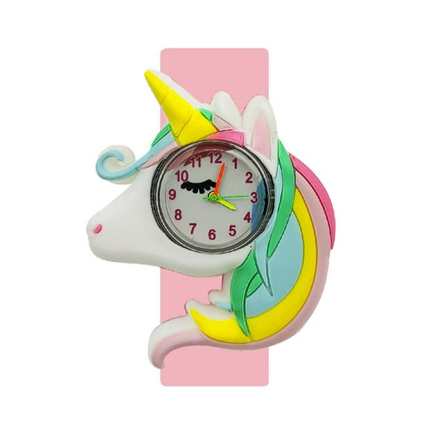 Novedad de 2021! Reloj de juguete para bebé estilo Pony, reloj de  unicornio, pulsera para niños, juguete para bebé, niña bonita de 1 a 12 años,  relojes Slap para niños, regalo Gao