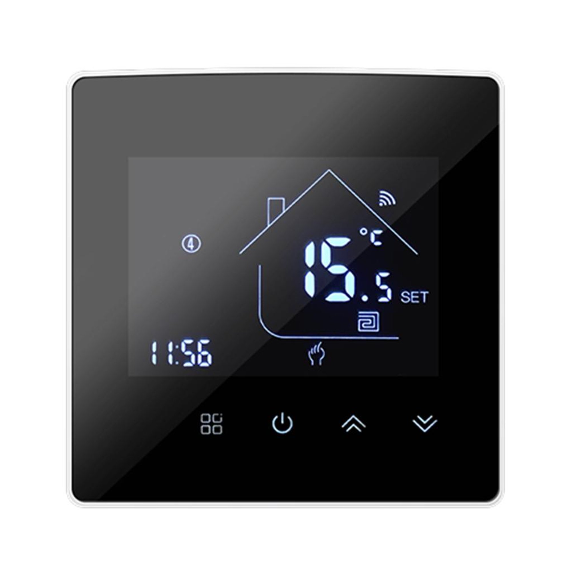 Termostato Irfora WIFI Termostato de calefacción inteligente Controlador de  temperatura digital Control de aplicación de teléfono móvil Pantalla táctil  Pantalla LCD Semana Programable Termostato de ca Irfora Termostato