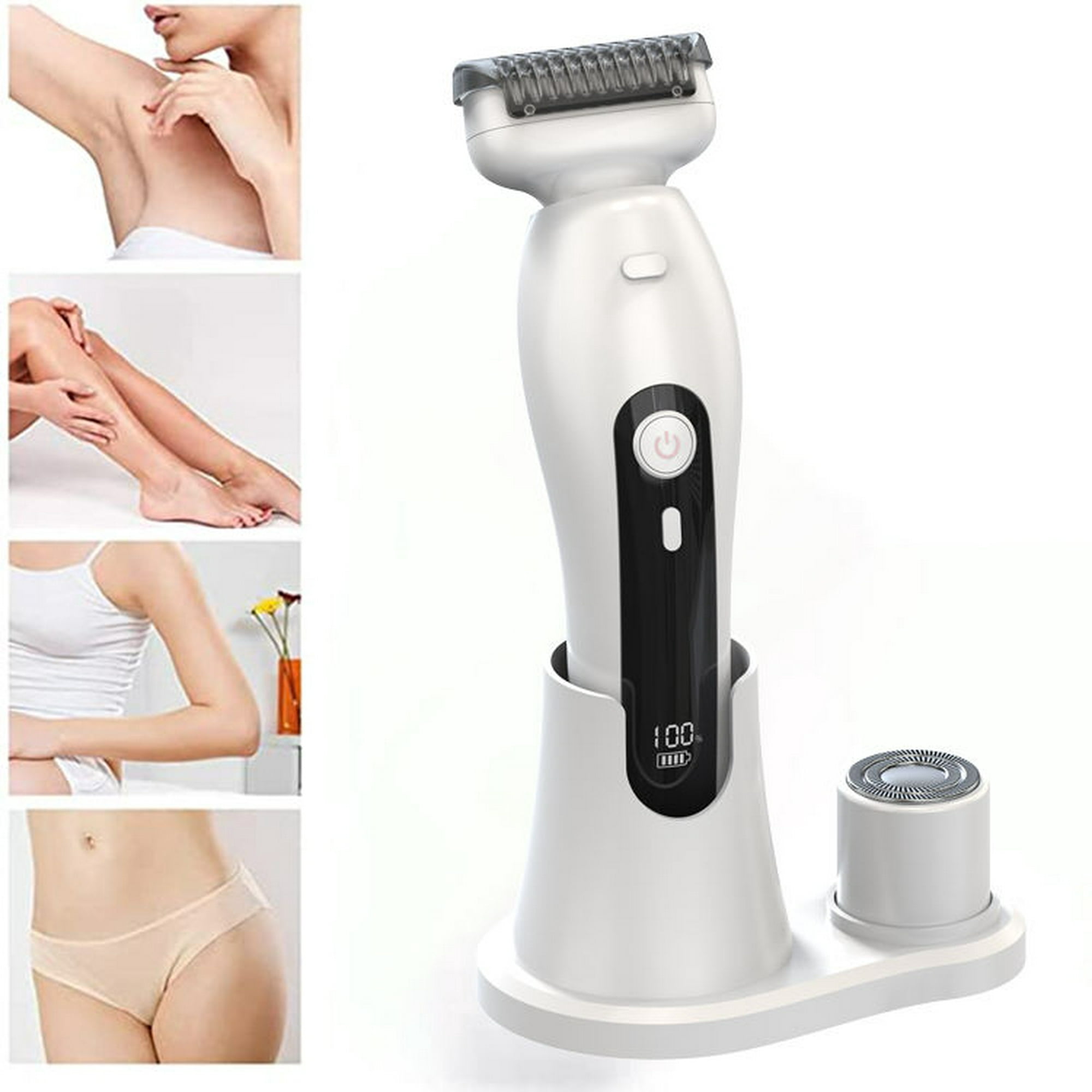 Depiladora eléctrica recargable para mujer, maquinilla de afeitar,  recortadora de depilación, depiladora para cara, bikini, cuerpo, axilas,  afeitado - AliExpress