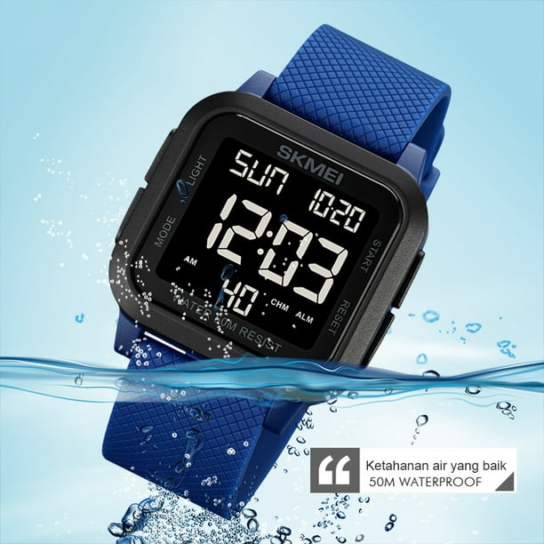 Reloj Deportivo Hombre Reloj Pulsera Digital Waterproof 50m