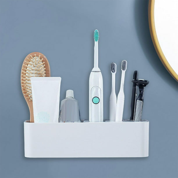 Soporte eléctrico para cepillos de dientes para baño, organizador