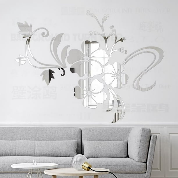 Decoración de pared 3D para el hogar, flor de hibisco de primavera, lámpara  de pared del
