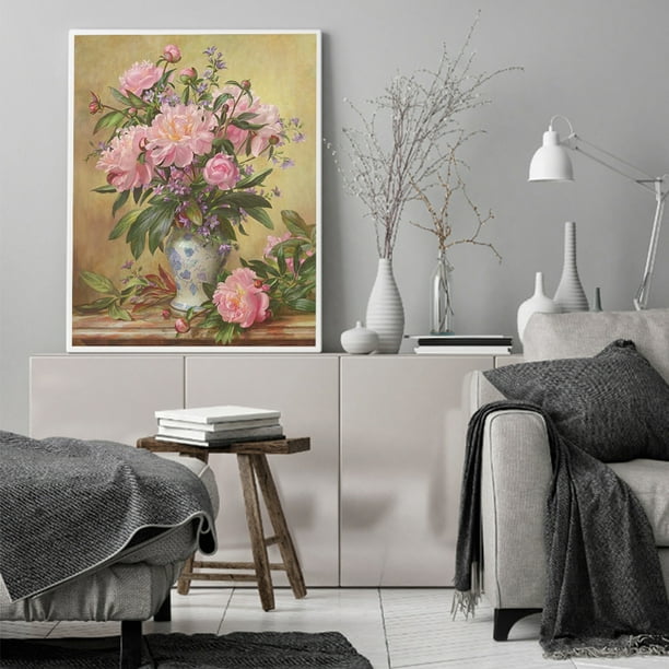 Cuadros sin marco pintados a mano gris, pintura al óleo de sobre lienzo,  decoración del hogar para sala de estar, decoración