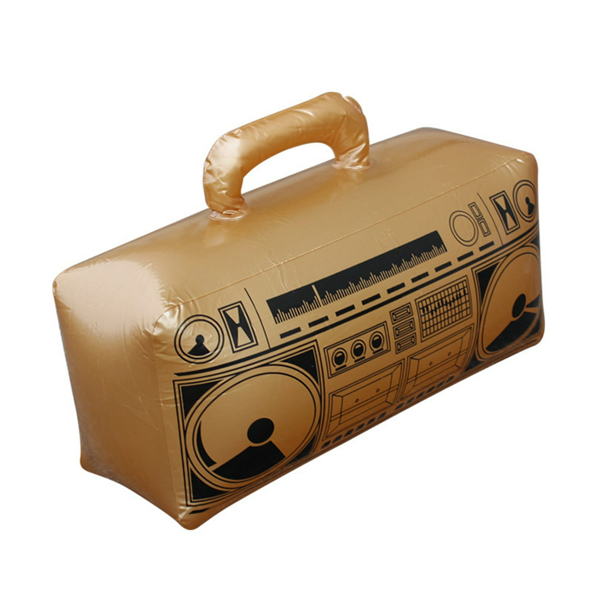  Boombox inflable de 4 piezas, suministros de decoración de  fiesta de los años 80 y 90, suministros inflables de raperos, hip hop, caja  de accesorios de disfraz para niños (16.5 pulgadas) 