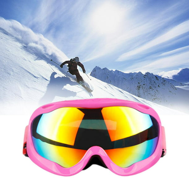 1PcMens Mujeres Lentes tintadas antivaho Snow Board Ski Gafas de sol Gafas  Rose Red Lente roja de rosa Sharpla Gafas de snowboard de esquí