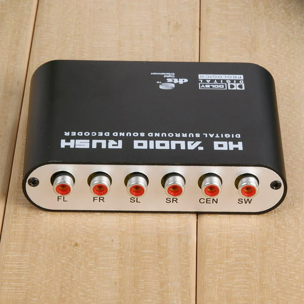 Dioche Convertidor digital a analógico de audio DAC, decodificador de canal  DTS digital 5.1 convertidor de audio adaptador de sonido coaxial de fibra