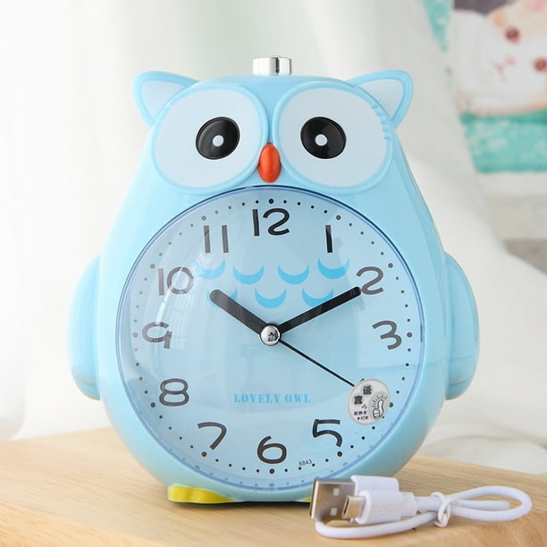 Reloj despertador de búho creativo, decoración de regalo para el