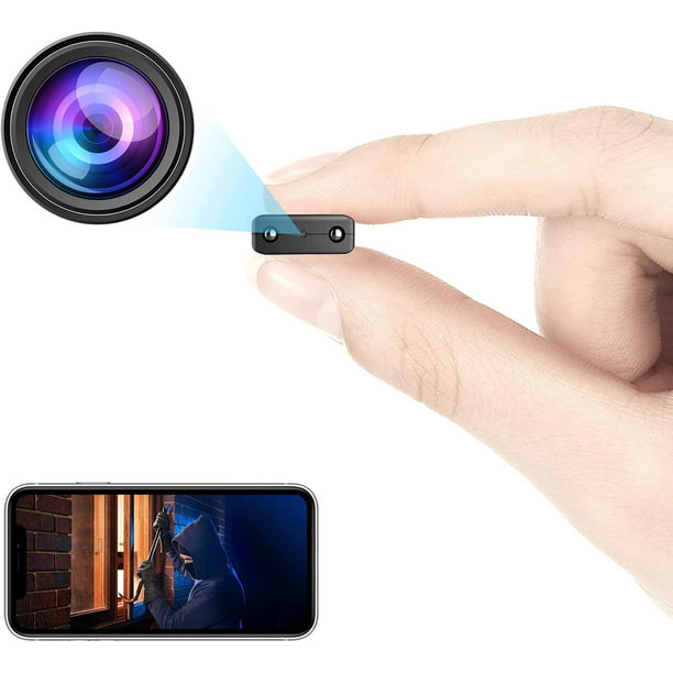 Mini Camara,1080P HD Micro Camara Vigilancia Grabadora de Video Portátil  con IR Visión Nocturna Detector de Movimiento, Camara Seguridad Pequeña  Inalambrica Interior/Exterior : : Electrónica