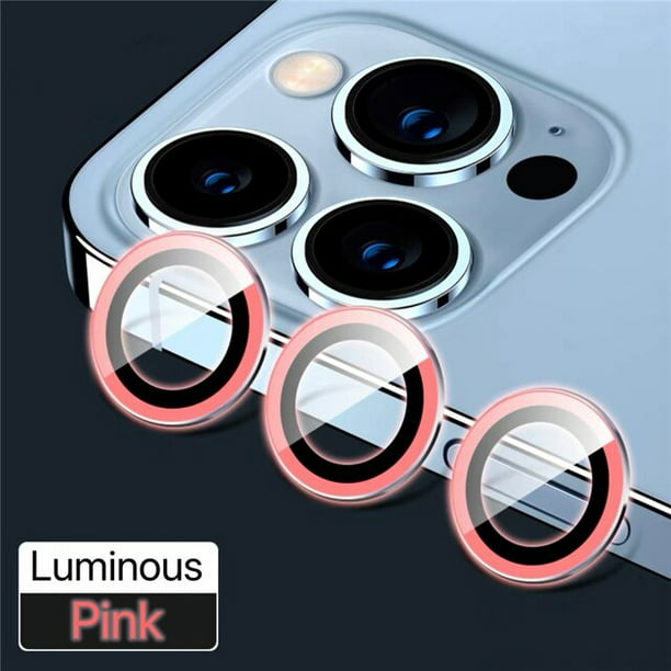 Protector De Lente De Cámara De Metal De Vidrio Para iPhone 15 Plus 15 Pro  Max Tapa De Película