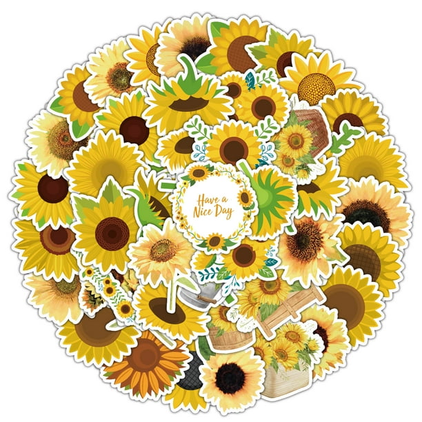 Comprar Pegatinas de pared autoadhesivas extraíbles de girasol, pegatinas  decorativas de pared, decoración