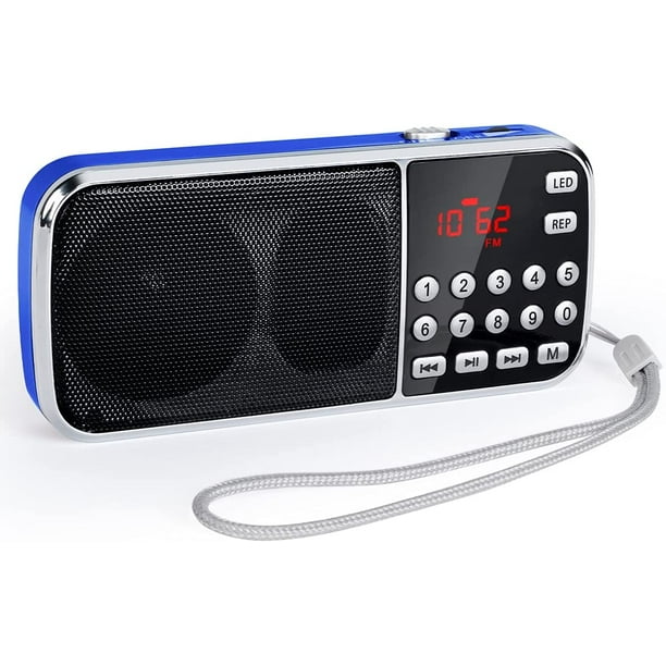 Radio Portatil Am Fm Mp3 Bateria Recargable Para Escuchar Musica