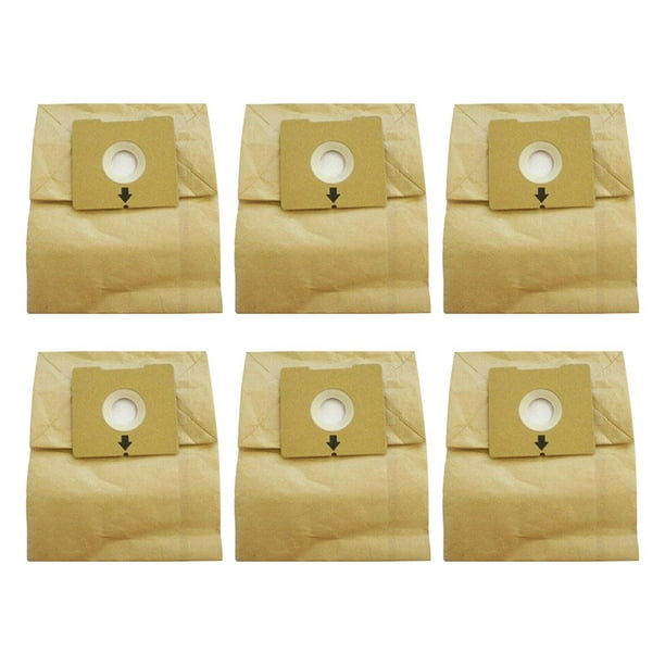 Set de 6 bolsas de papel para aspiradora 