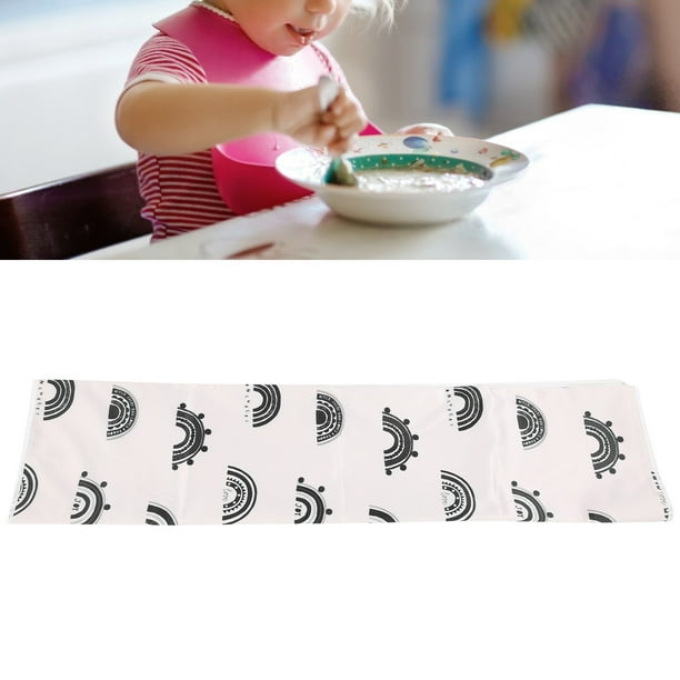  Niños mantel individual infantil, diseño de pavo real lavable  ajuste de lugar alfombrilla laminado niños mantel individual plm015 : Bebés