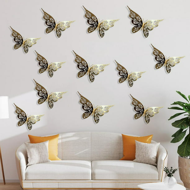 DECHOUS 5 calcomanías de pared de mariposa para álbumes de recortes,  decoración de tartas, decoración de nevera, mariposas decorativas para  fiesta, – Yaxa Colombia