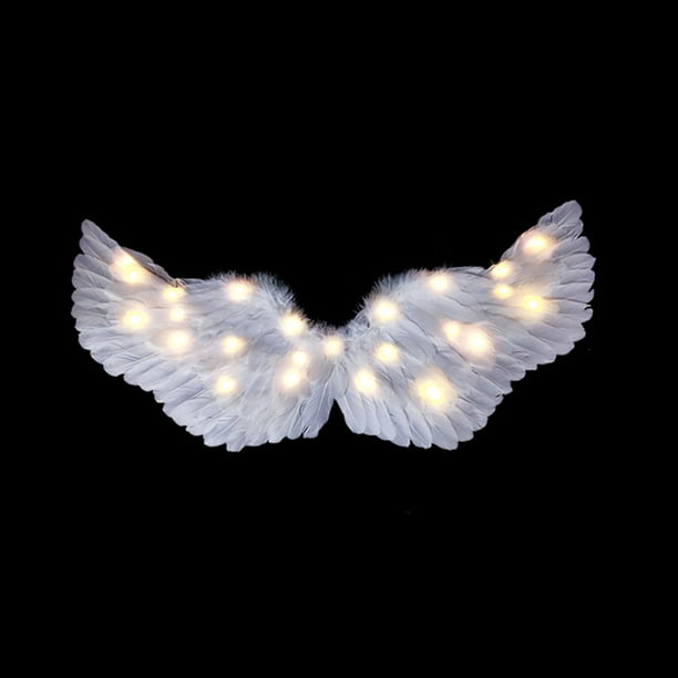 Alas de ángel, alas de ángel iluminadas con luces LED, disfraz de niños  para Nochebuena, fiesta
