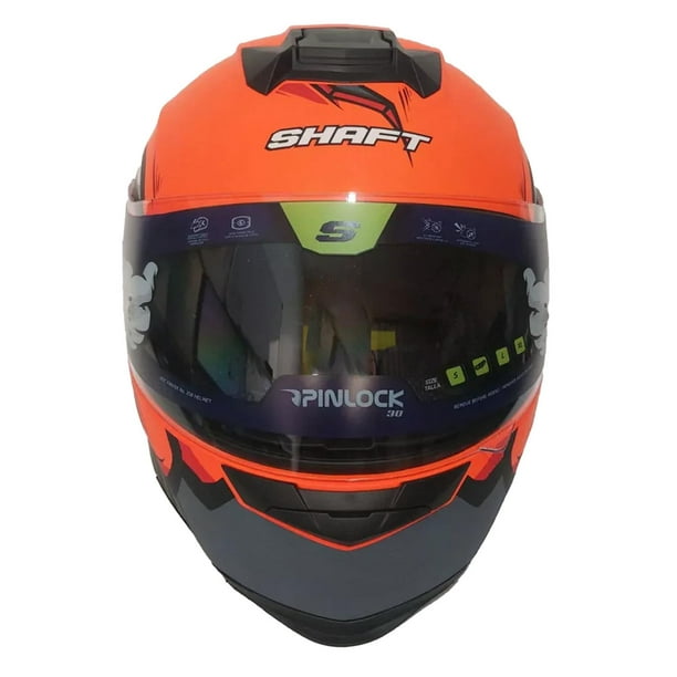  Las fundas para casco de motocicleta son adecuadas para la  mayoría de los cascos de cara completa para cascos personalizados, regalos  de fiesta (casco no incluido), color naranja : Automotriz