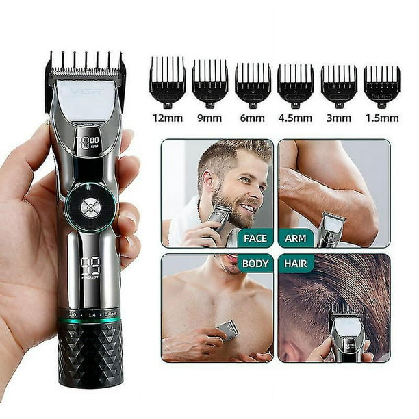 Cortapelos profesional para hombres, de cuerpo completo, lavable,  eléctrica, de cerámica, profesional, fino y ajustable, cortadora de pelo de  bajo