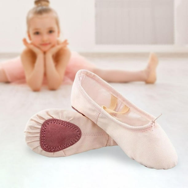 Zapatos de baile de Ballet de lona suave de moda práctica ejercicio Yoga  Fitness gimnasia Rosa claro Yuyangstore Zapatilla Ballet Niña