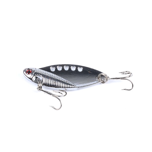 Qionma LUSHAZER Sequin Spoon Wobble Fishing Lure Spinner Fishing Bait  Tackle(7.4g) 