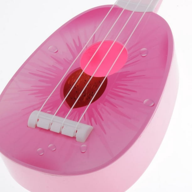 Guitarra de juguete para ukelele para , juguetes para ,6 rosado Sunnimix  Juguetes de ukelele para niños