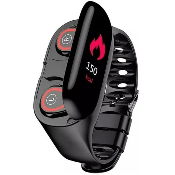 fralugio smartwatch reloj inteligente banda deportiva m1 con audifonos manos libres true wireless fralugio lujo