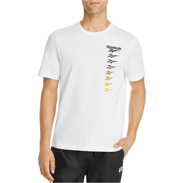 Reebok Camiseta con logotipo grande para hombre