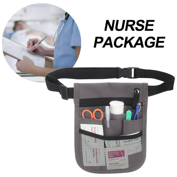 Riñonera de utilidad para estetoscopios, cangurera para enfermera,  multicompartimento, organizador de cintura, bolsa de herramientas,  suministros