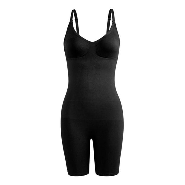 Faja moldeadora de cuerpo de goma con cintura transpirable hueca para mujer,  negro, M Methold AP001122-01