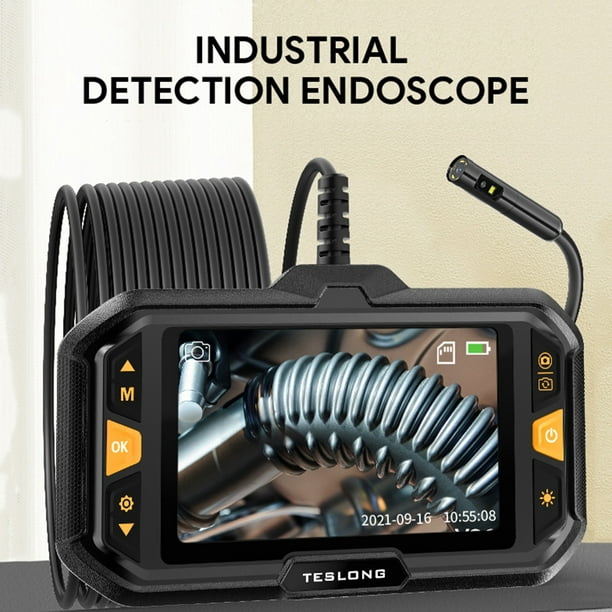 Cámara endoscópica digital Pantalla LCD IPS de 4,3 pulgadas Recargable  Detección industri Romacci endoscopio industrial