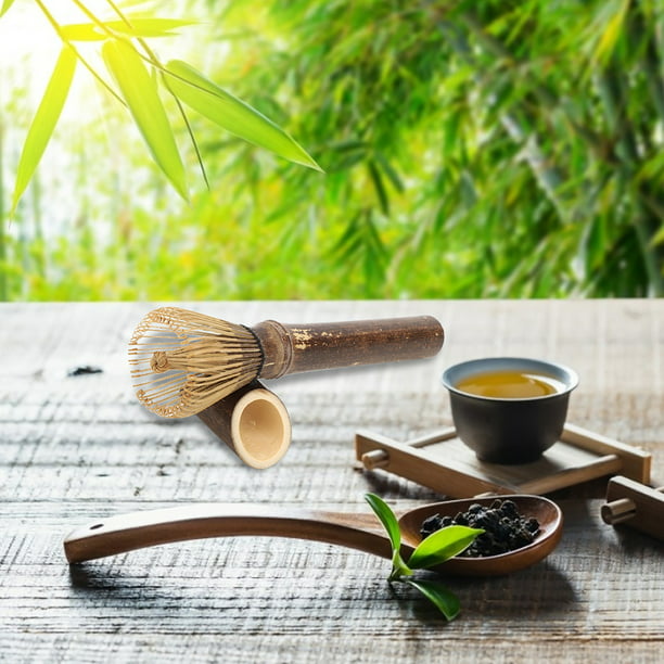 Herramienta de preparación de té, cepillo de cocina Chasen Matcha de bambú  natural, batidor de polvo, durabilidad extendida Jadeshay A