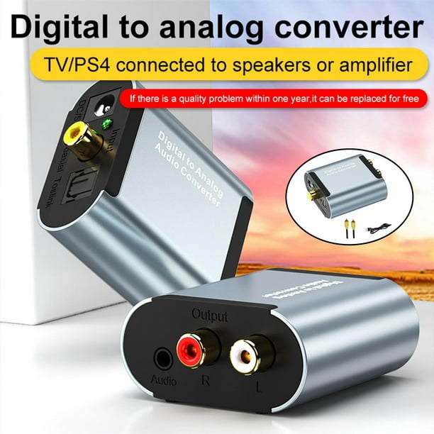 Convertidor de Audio Digital Óptico a Analógico con Instalación de