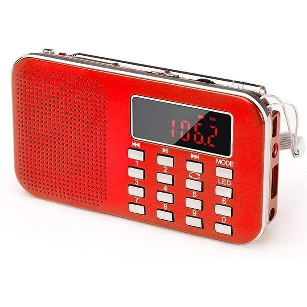 TITIAUDIO Radio de Batería Portátil Radio Am FM Portátil Mini radio FM y  Bluetooth portátil WKS-563