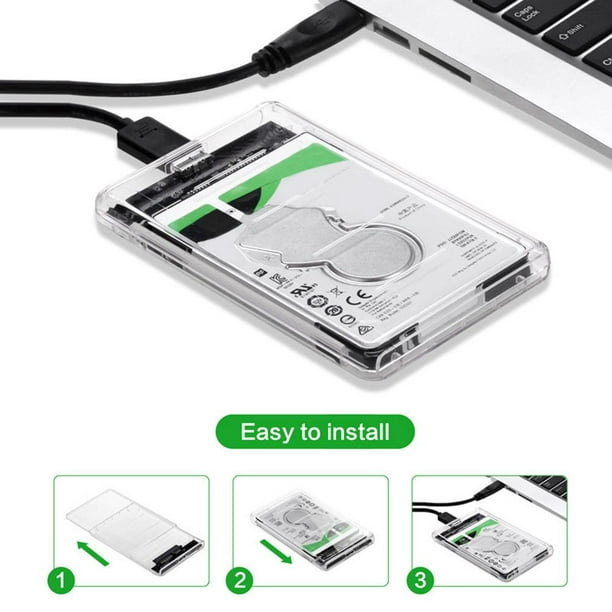 Caja de disco duro HDD SSD de 2,5 pulgadas para computadora portátil SATA III a USB 3.0 Likrtyny Componentes la computadora | Bodega Aurrera en línea