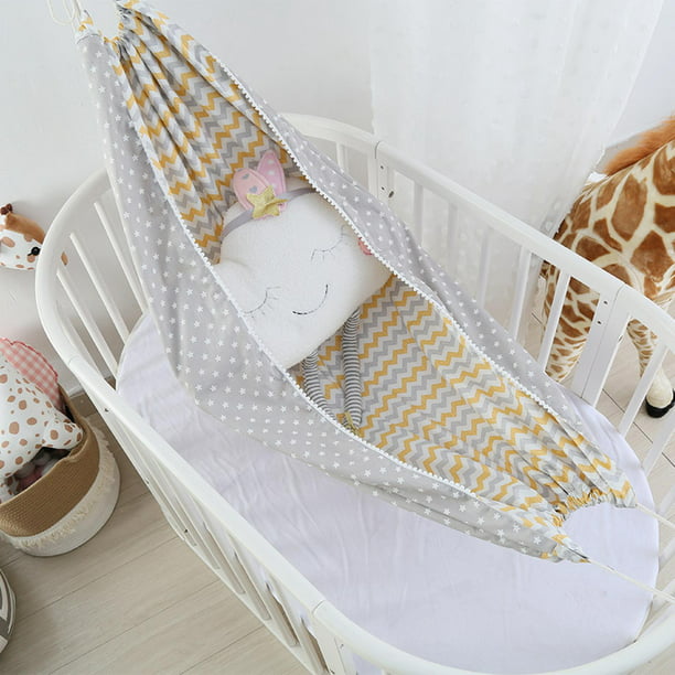 Hamaca portátil desmontable para bebé, cama infantil, hamaca para dormir de  dibujos animados, 100 cm x 130 cm Amarillo Yotijar Hamaca infantil
