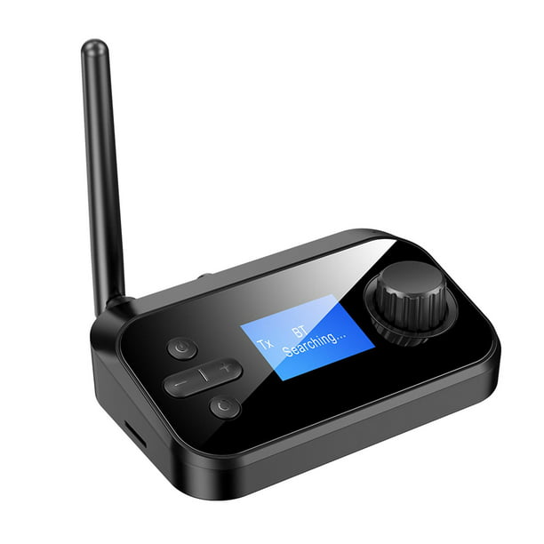 Adaptador Bluetooth 5,0, receptor inalámbrico con pantalla LCD, USB,  transmisor de Audio y música para