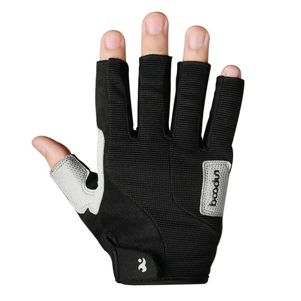 Escalada senderismo Pesca Fingerless antideslizamiento Guantes de