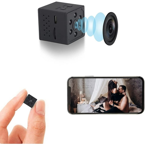 Mini cámara oculta WiFi inalámbrica pequeña cámara de video Full HD 1080P  Visión nocturna Detección de movimiento Seguridad Niñera vigilancia Cam