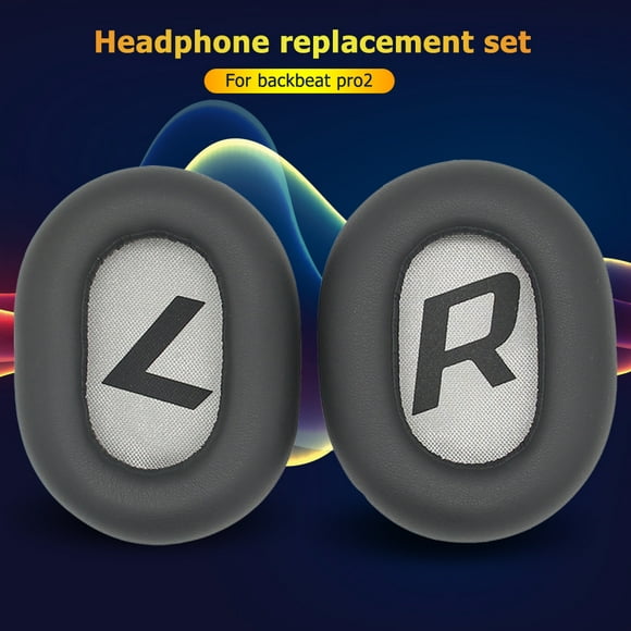 2 almohadillas para audífonoses plantronics backbeat pro 2 se 8200uc gris oscuro ndcxsfigh