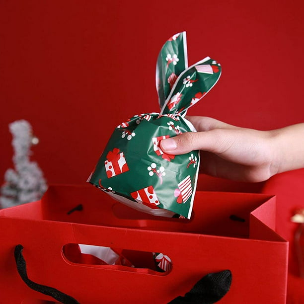 Cabilock Bolsa de regalo de fiesta de Navidad, cajas de papel para  manualidades de Navidad, bolsas de regalo de dulces para dulces, galletas,  regalo