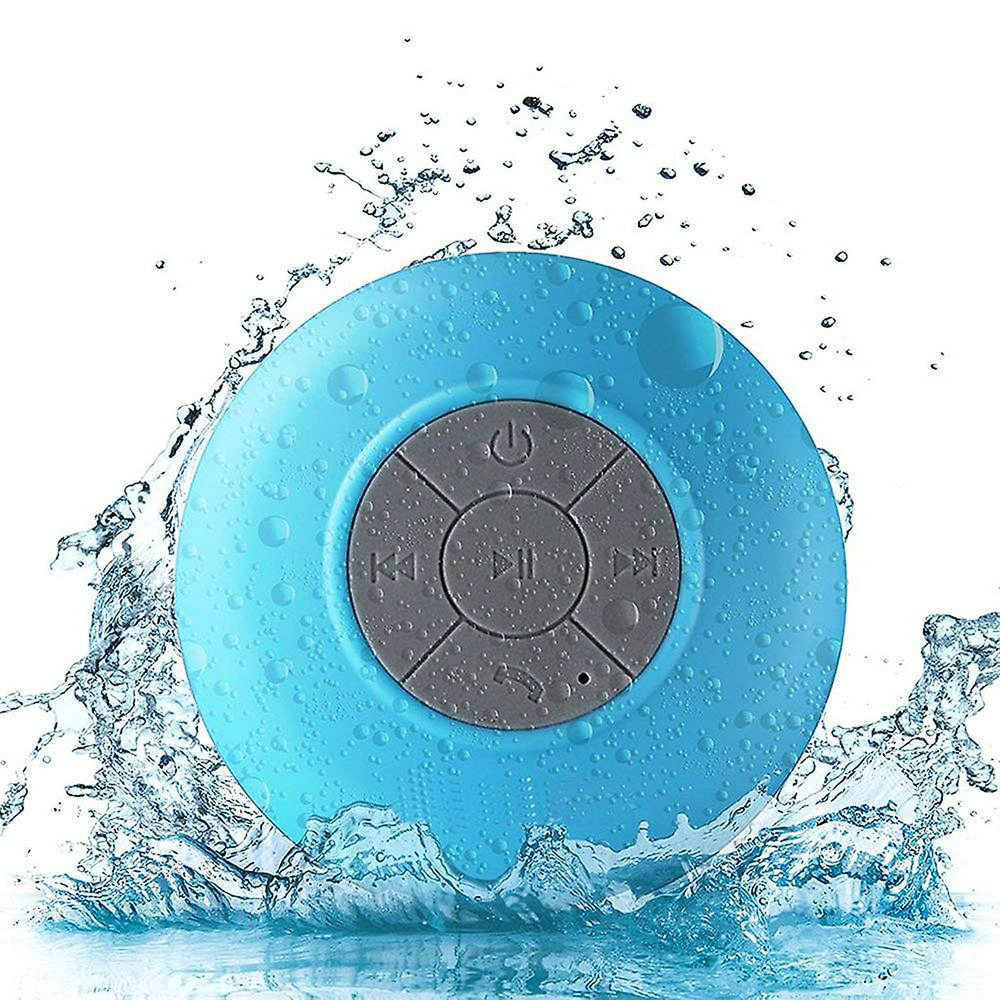  Altavoz de ducha Bluetooth impermeable, portátil, inalámbrico,  resistente al agua, ventosa, micrófono integrado, regalos para niños,  altavoz para iPhone, tableta, hogar, baño, cocina, aire libre, : Electrónica