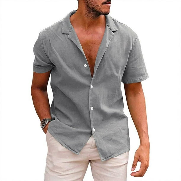 Ropa Hombre Marca Camiseta de algodón Informal de Moda de Verano