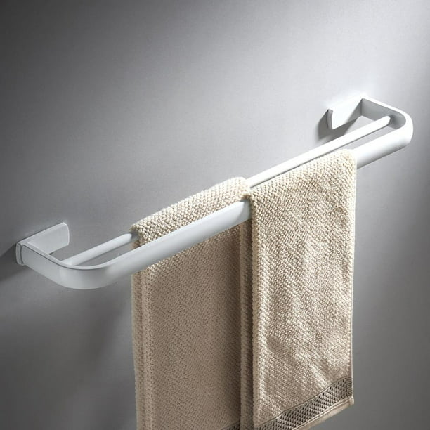 Toalla de baño de doble riel para baño, soporte para toallas
