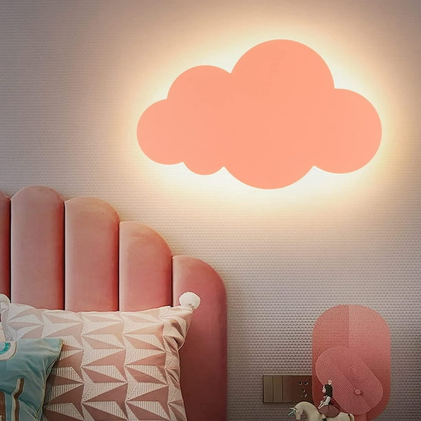 Iluminación para Dormitorios de Bebés Nube Rosa. Tienda Online