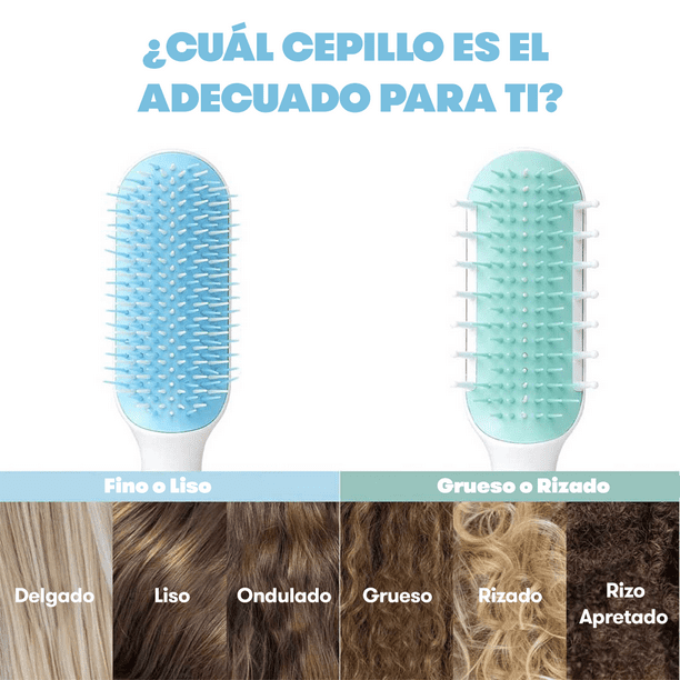 Juego de peines de bambú para el cabello, cepillo de madera natural,  desenredante para cabello grueso, fino, rizado, lacio, ondulado, seco,  fino, para