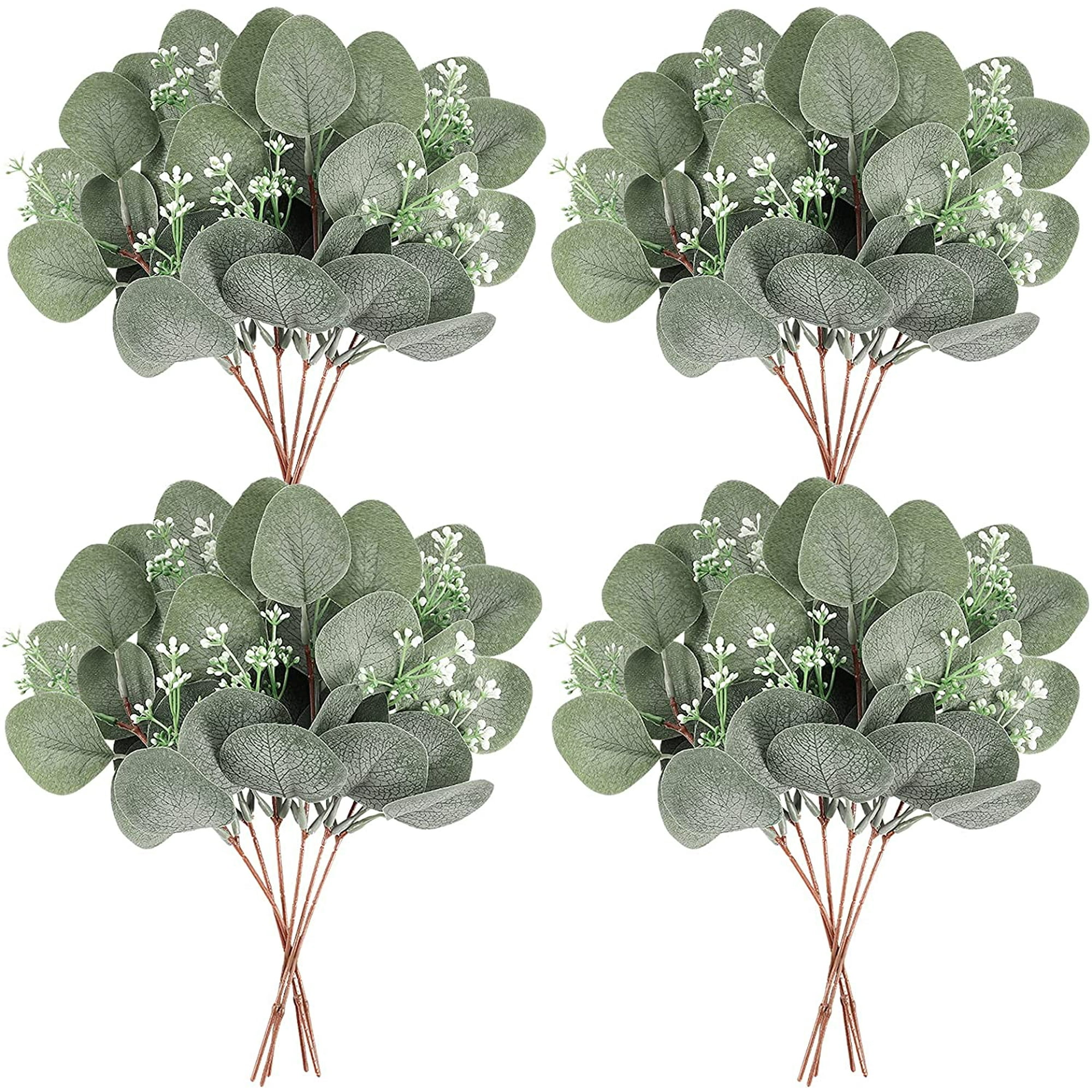 Ramo decorativo eucalipto artificial verde