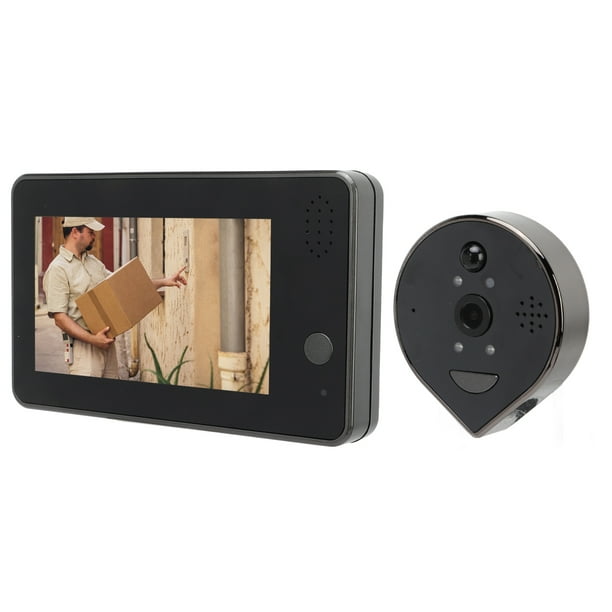 Visor de mirilla de puerta, cámara de puerta digital Cámara de mirilla  inteligente de 4,3 pulgadas Visor de mirilla digital Rendimiento de alta  gama Jadeshay A