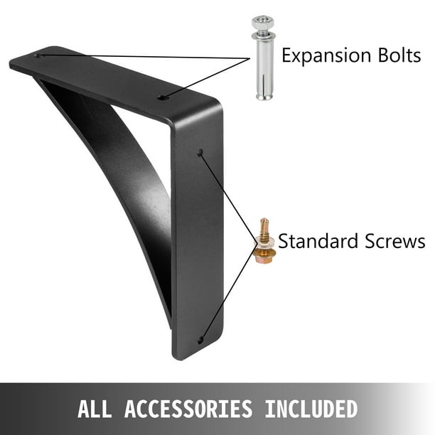 Estante invisible negro, 2 soportes flotantes para estantes, soportes de  estante de metal, soporte para estantería de pared resistente, carga máxima