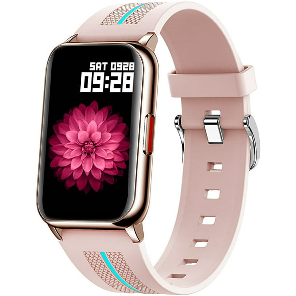 Reloj inteligente para mujeres, smartwatch para teléfonos Android e iOS,  monitor de actividad física, ritmo cardíaco, presión arterial, oxígeno en  la