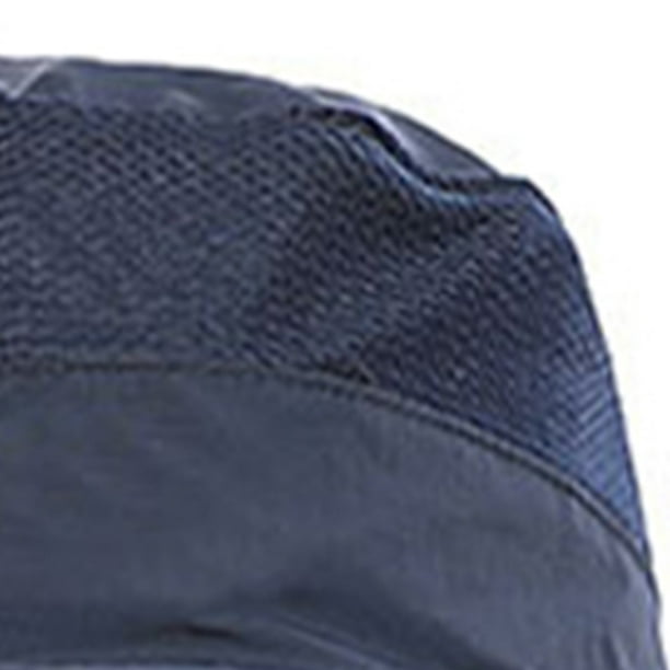 Sombrero para el sol Gorra con protección UV Ala ancha Nylon Transpirable  Secado rápido UPF 50+ Sombrero de pesca con cubierta extraíble para solapa  en el cuello y la cara Azul oscuro