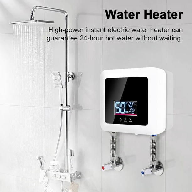 Calentador de agua instantáneo 5500W Mini calentador de agua eléctrico sin  tanque Soporte de pantal MABOTO Calentador eléctrico